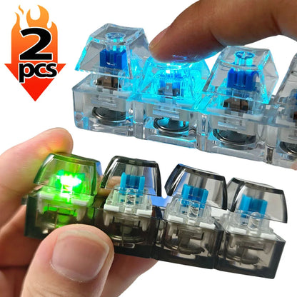 Keyboard Keycap Stress Relief Keychain Mechanical 4 Button Fidget Tool for Adult Kids Office Decompression Gadget Tech Keychain